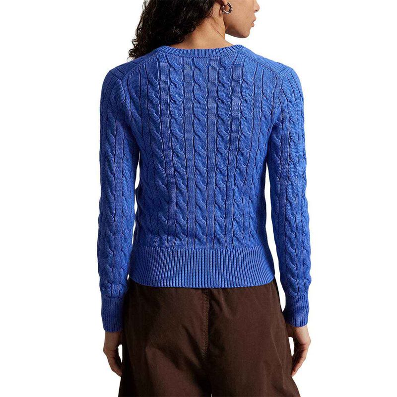 Polo Ralph Lauren Cable Knit Cotton Crewneck Cardigan image number 1